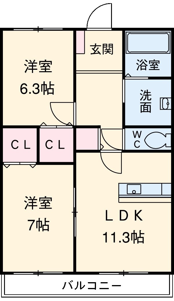 Granito伊代の間取り