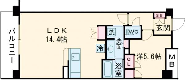 アンビエンテ経堂の間取り