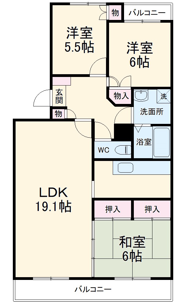 ヴィラコーストの間取り