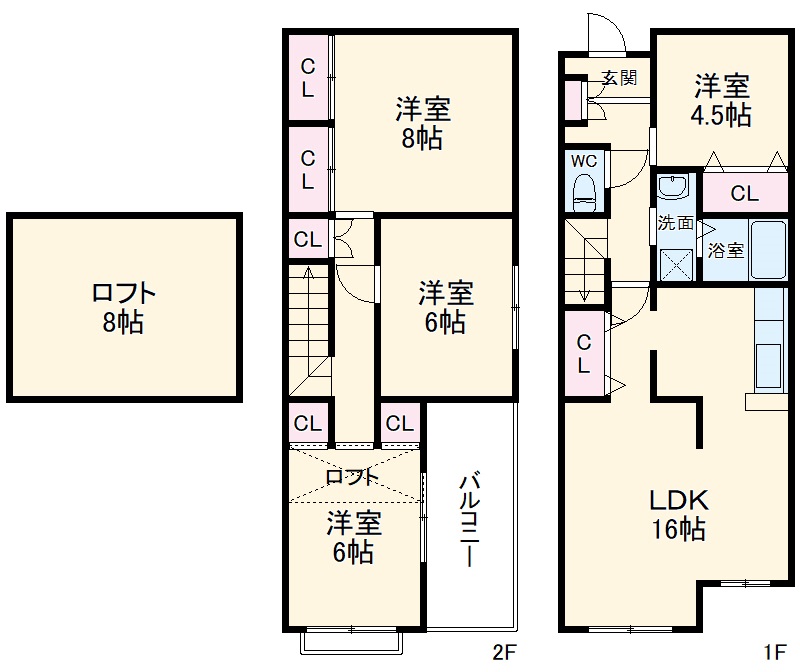 ドミールヤマノウチの間取り