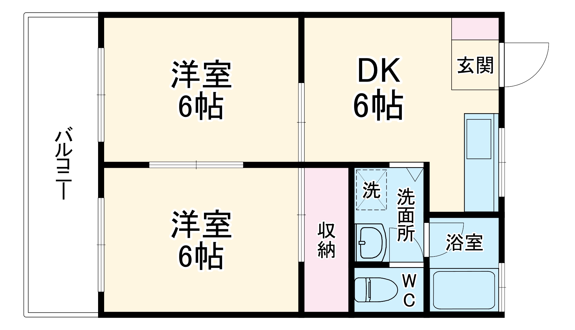マンションプランタンⅡの間取り
