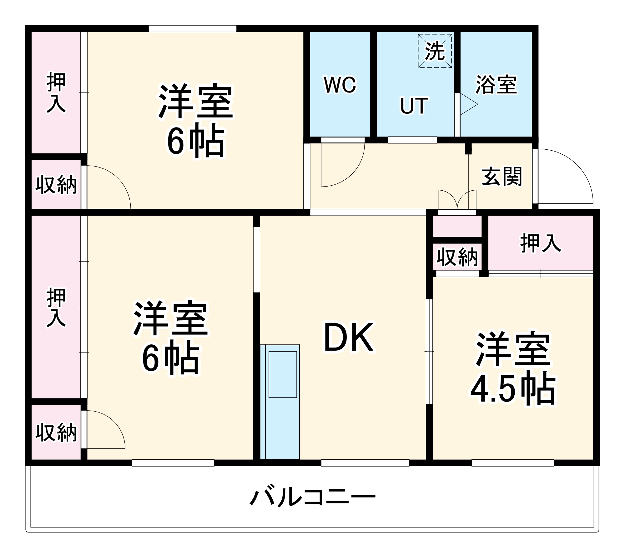 ヴィラナリー安八 A棟の間取り