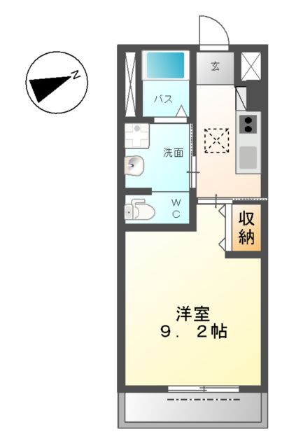 フェリース桐野の間取り