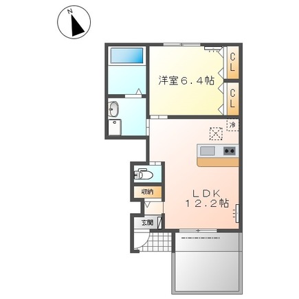リバティ Aの間取り