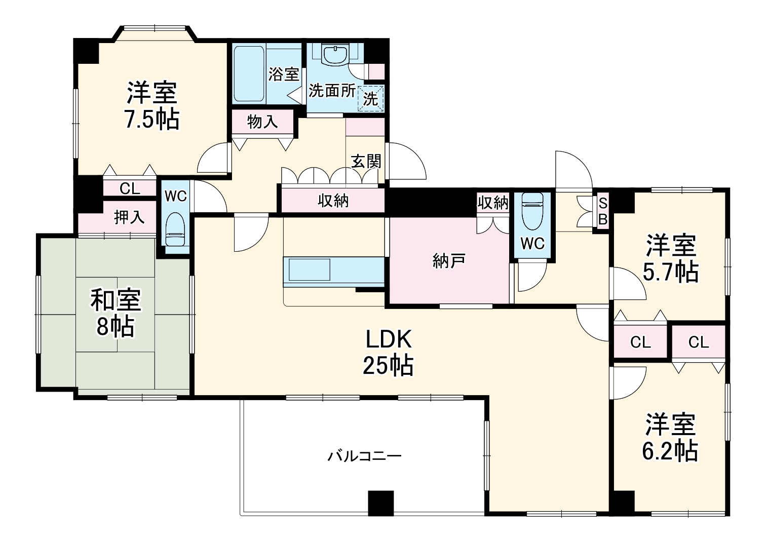 プロシード藤沢鵠沼の間取り