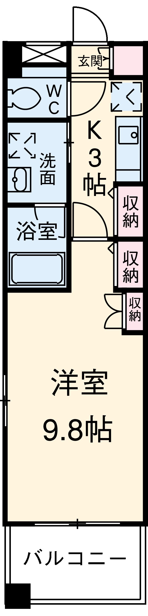 ラ・クールさいたまの間取り