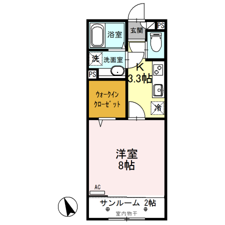 ルビー Dの間取り