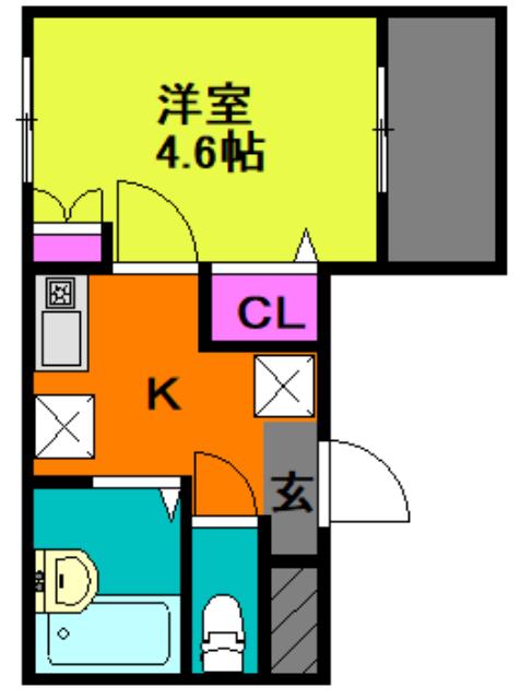 メルディア東堀切の間取り