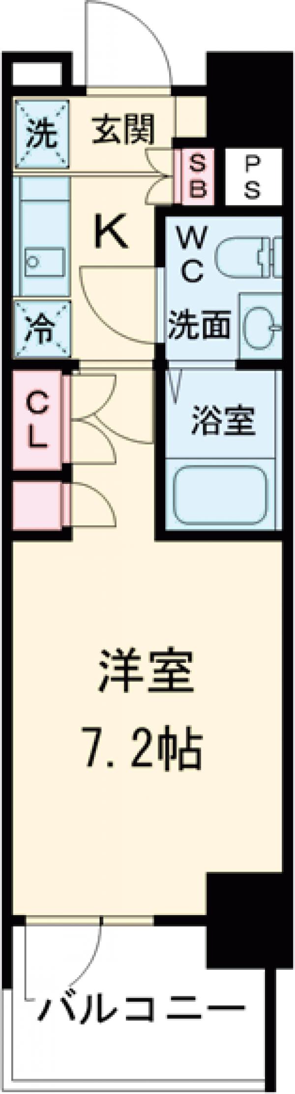 青戸の完工年月(2021年3月)築の賃貸マンションの間取り