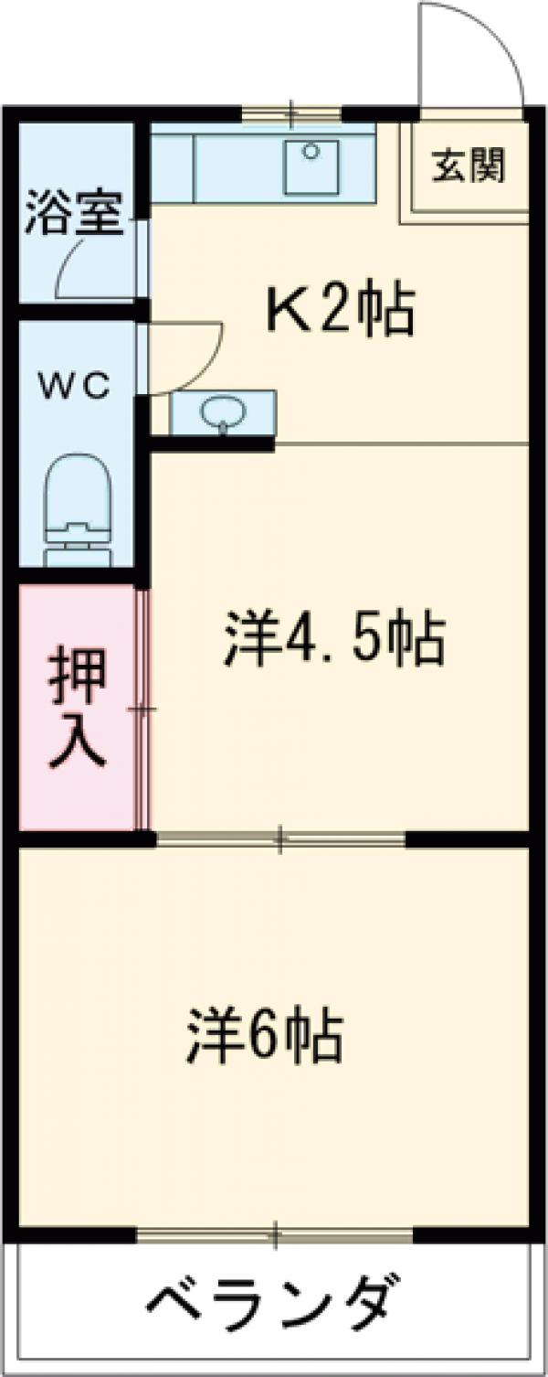 小野コーポの間取り