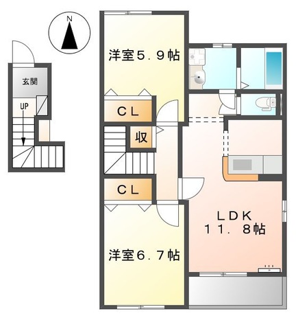 グレース・N1の間取り
