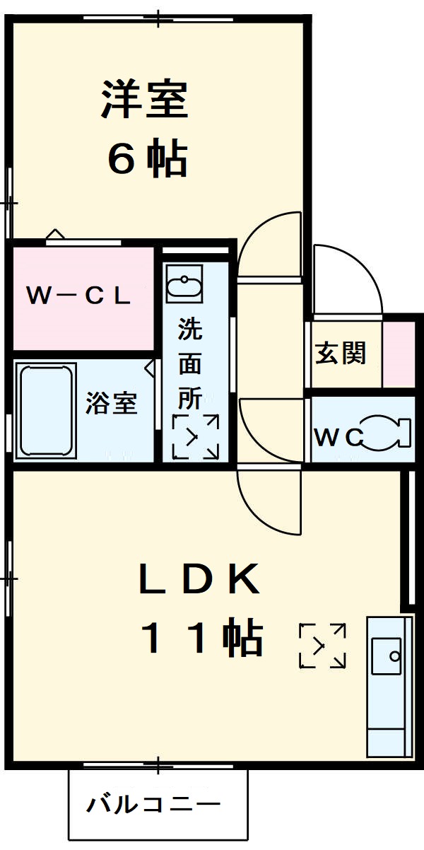 コーポモアの間取り