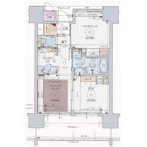 エステムプラザ福岡県庁前ネオシスの間取り