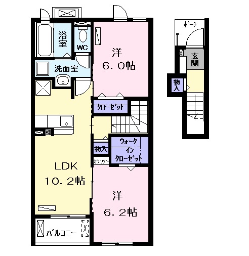 シャルマンカーラAの間取り