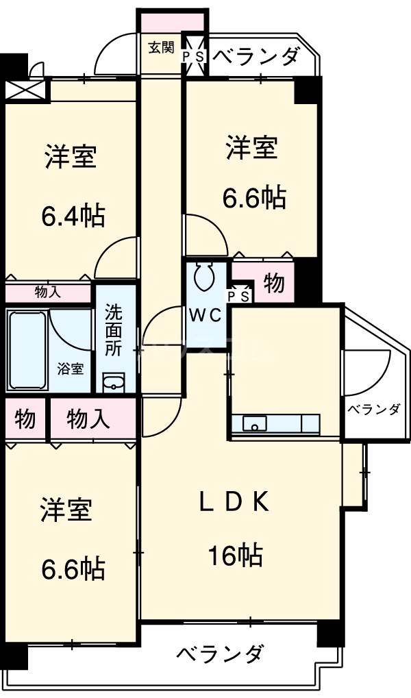 ハーモニーの間取り