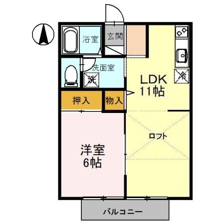 レディアンス熊谷の間取り