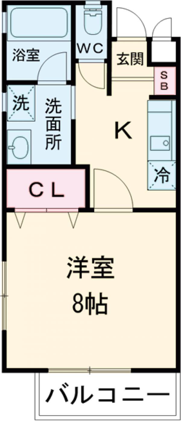 ハイライズ玉川学園Aの間取り