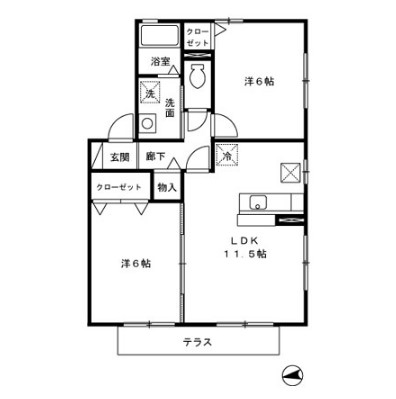 ウィルモア仲原の間取り