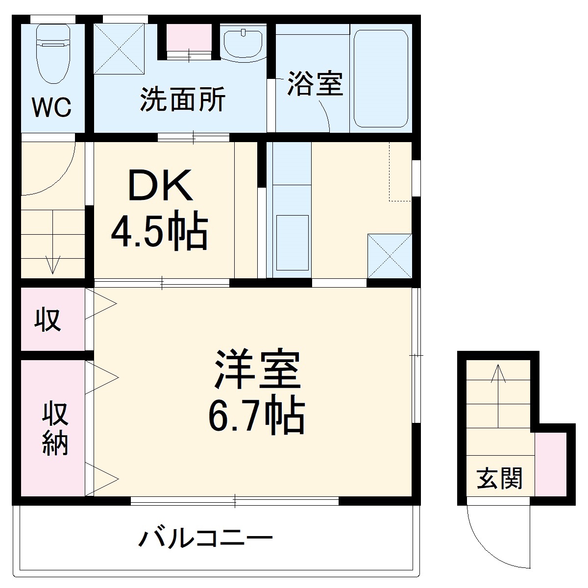 ドミール西初石B棟の間取り