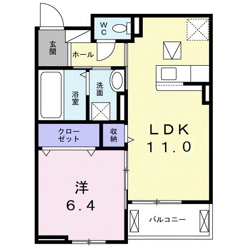 シャルール メゾン Ⅱの間取り
