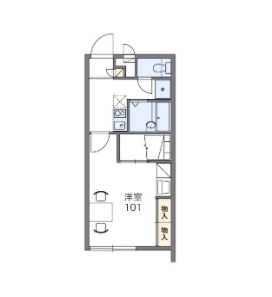 レオパレスうちなーの間取り