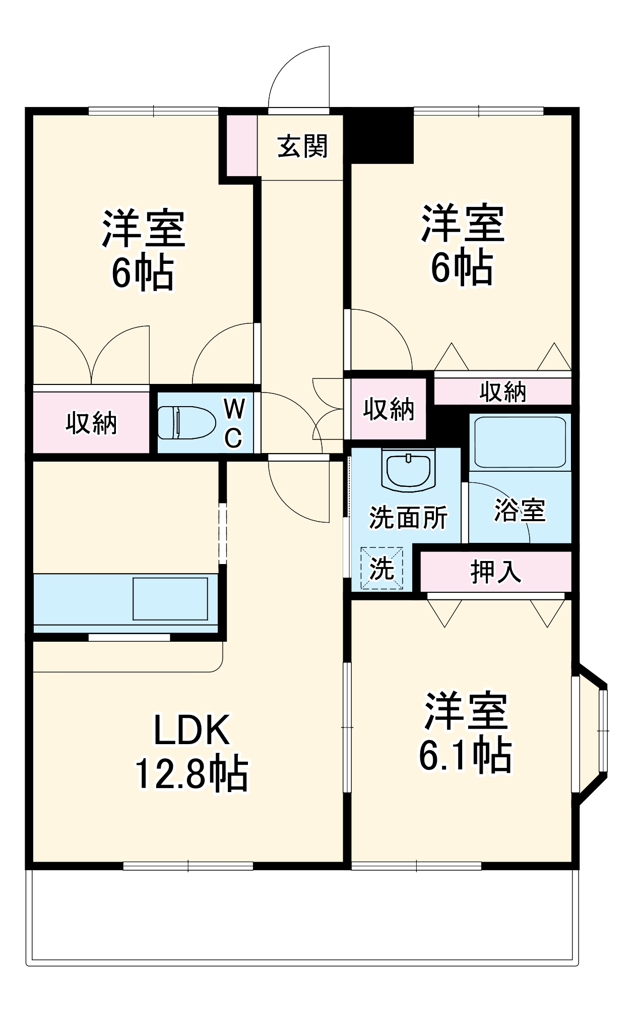 スプリングデイハイツの間取り