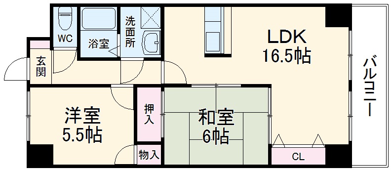 松重スカイマンション3の間取り