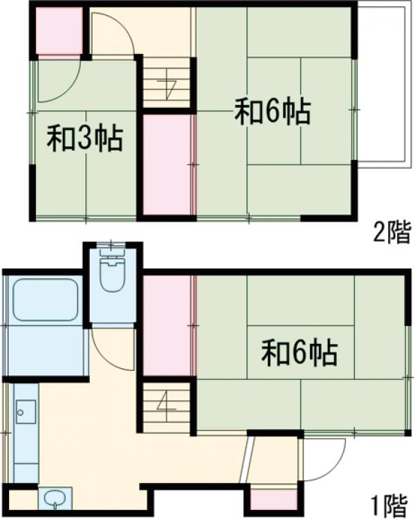 安藤貸家の間取り
