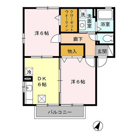 リベーラコート A/Bの間取り