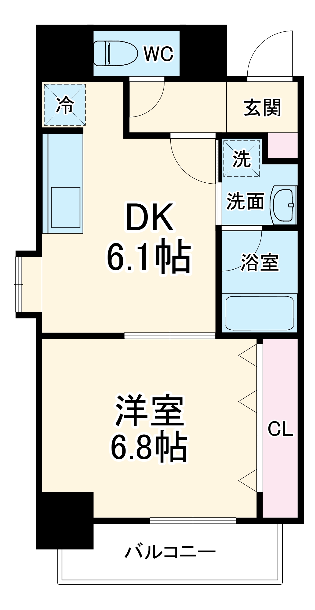 エムズレジデンスの間取り