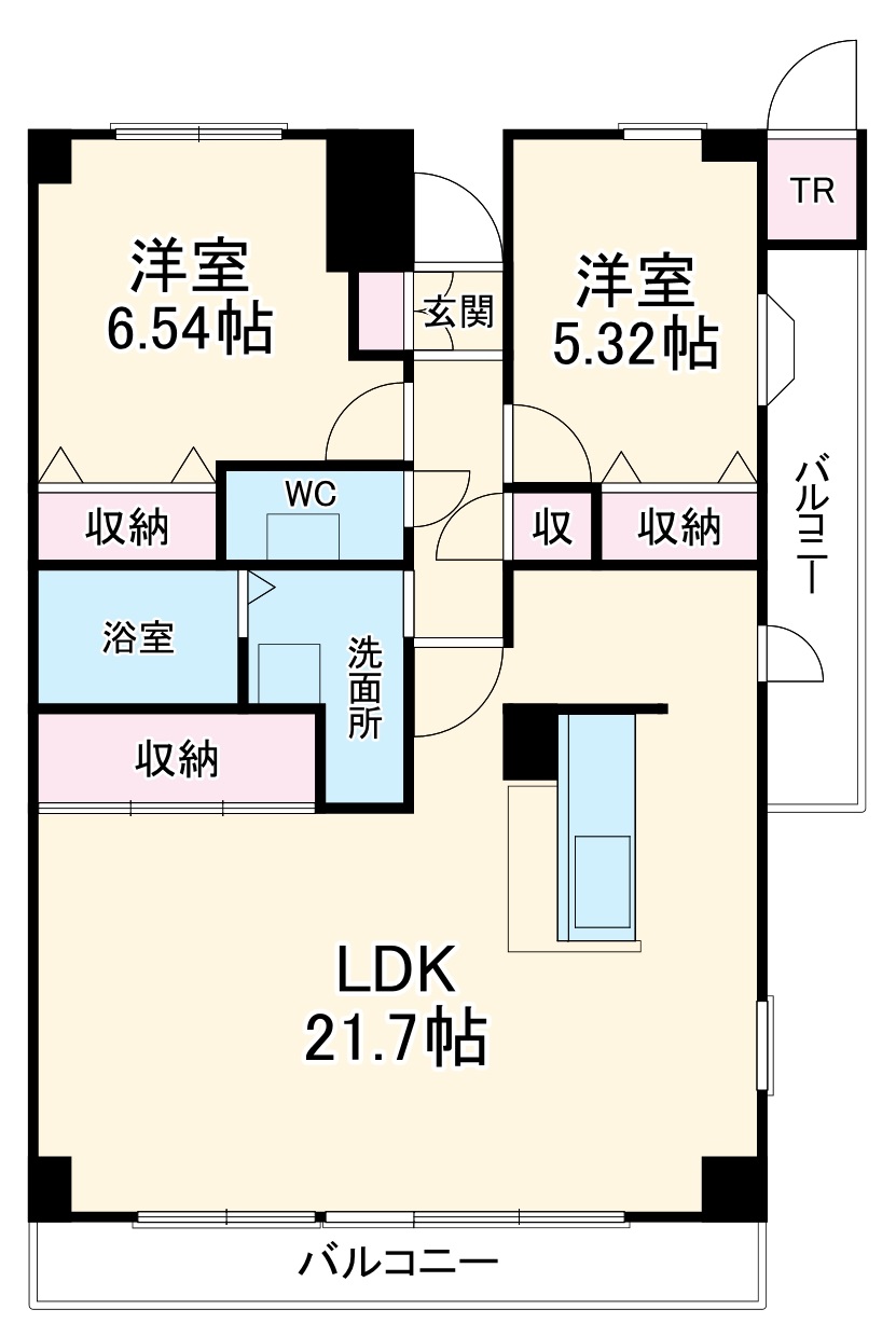 ラフィーネ八千代の間取り