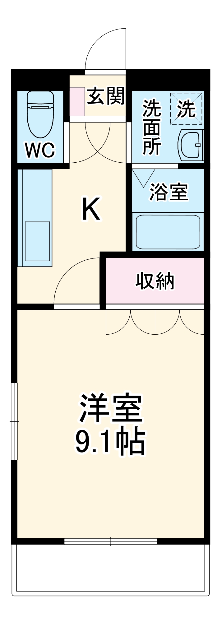 サニーコート南山Ｂの間取り