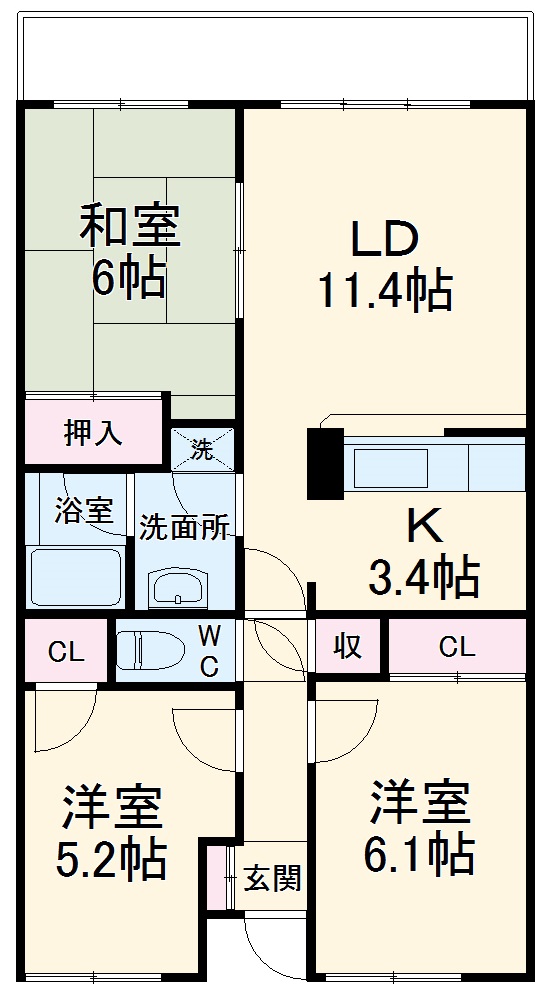 ディアパーク杉田南の間取り