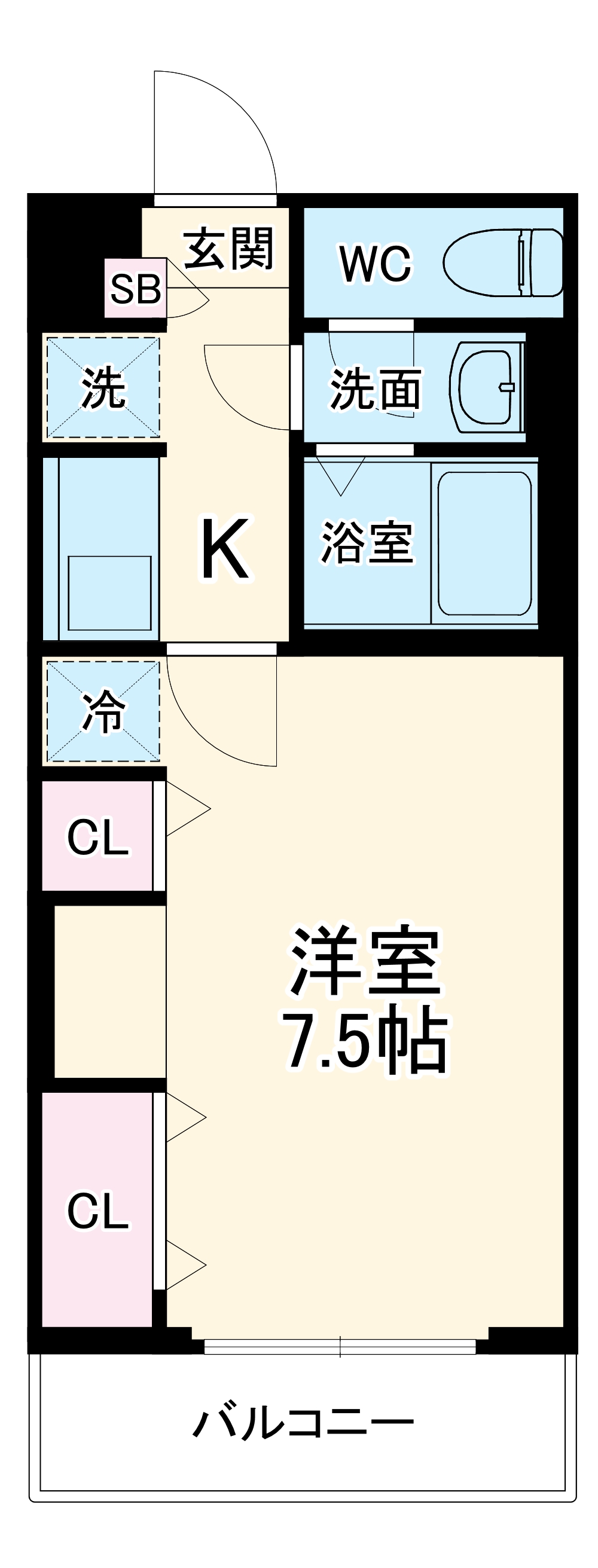 リブリ・露橋の間取り