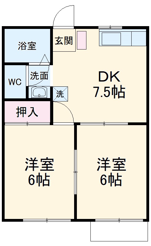 パウゼ幕張Ⅱの間取り