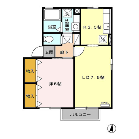 リジエール A/Bの間取り