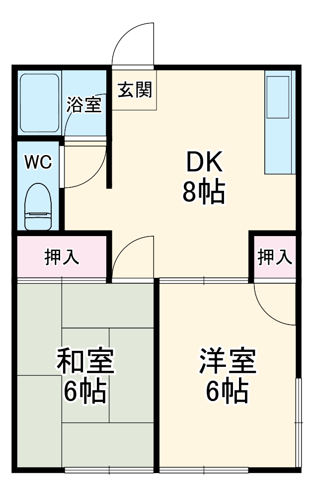 長谷川アパートの間取り
