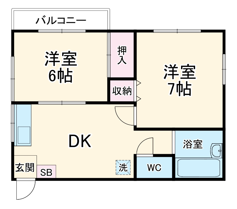 野口台ハイツの間取り