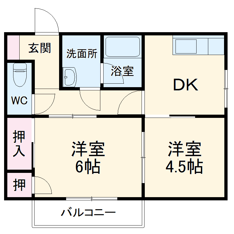 テンプレート若松の間取り