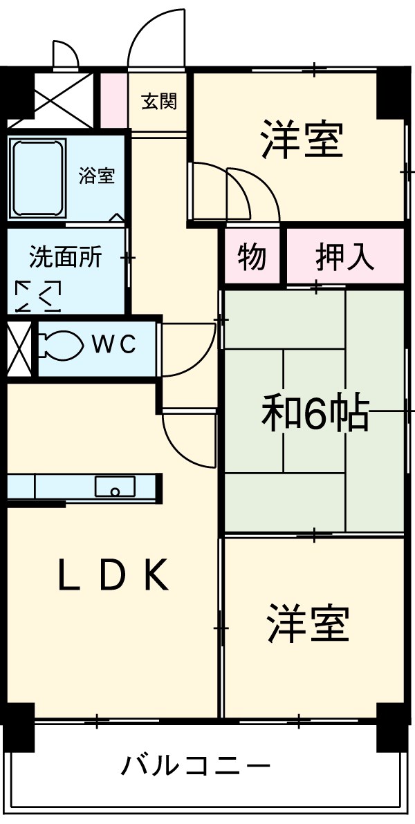 フレックス上豊田の間取り