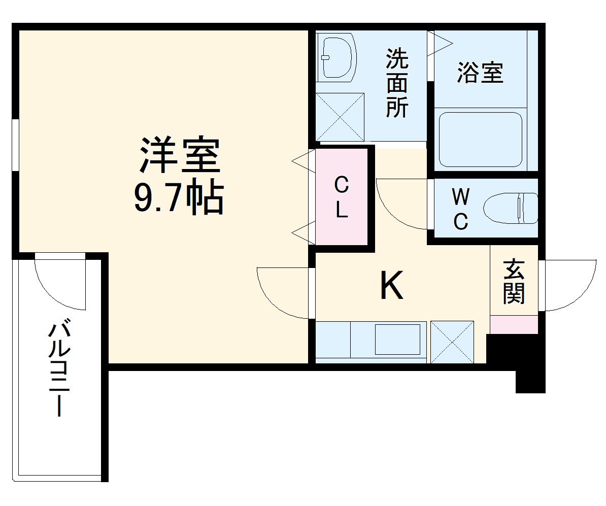 ジュネス服部南の間取り