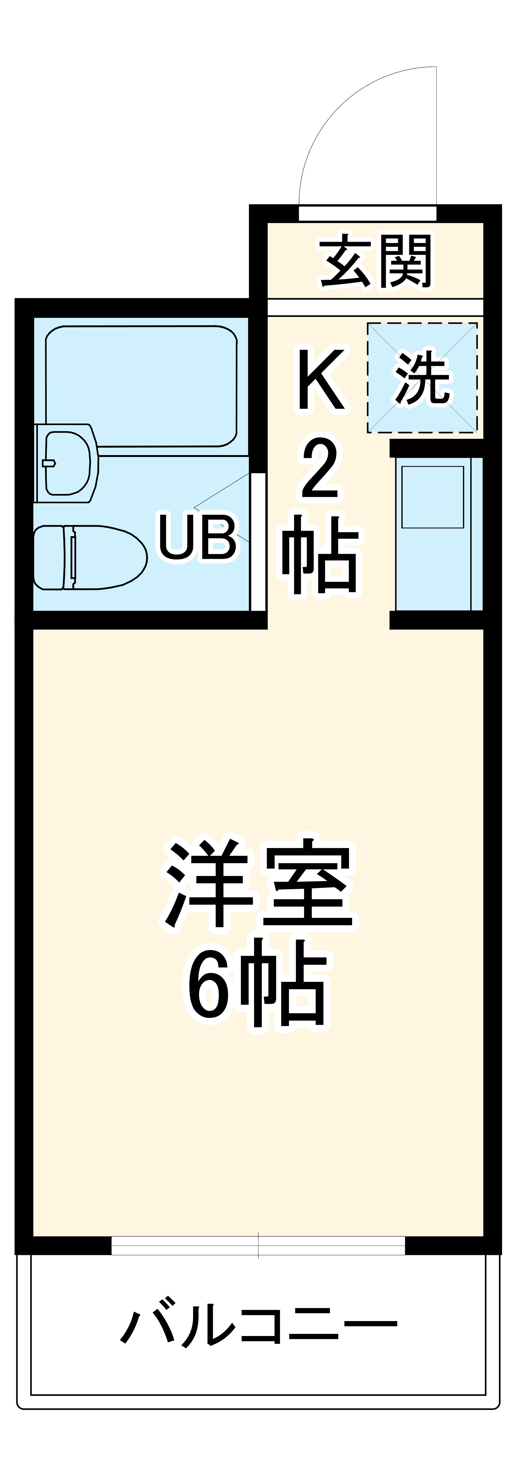 新丸子ハイツの間取り