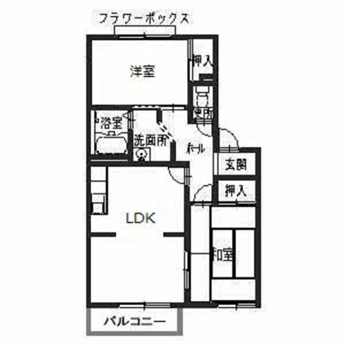 フレグランス旭の間取り