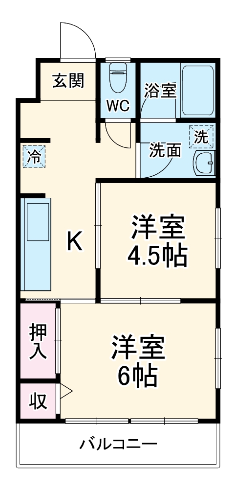第２グリーンハイツの間取り