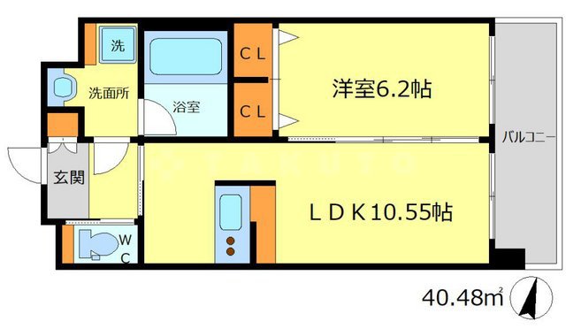 プレジオ豊中の間取り