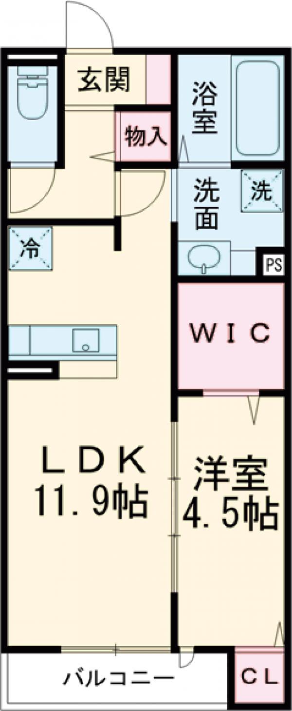 セジュール ド ソレイユⅡ B棟の間取り