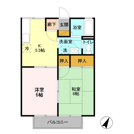 セジュールくらがのの間取り