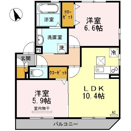 マルモカオン B棟の間取り
