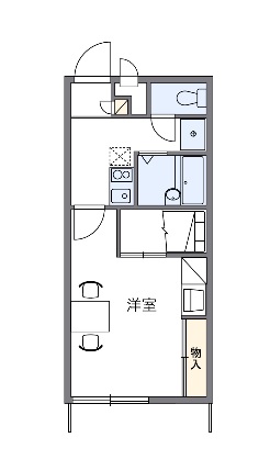 レオパレスフェルト2の間取り