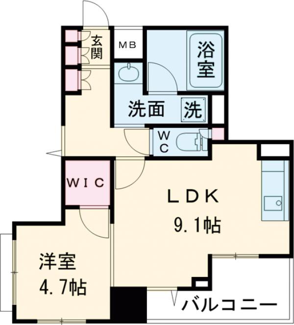 コンフォリア西早稲田の間取り